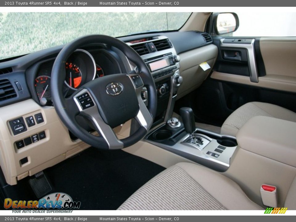 2013 Toyota 4Runner SR5 4x4 Black / Beige Photo #5