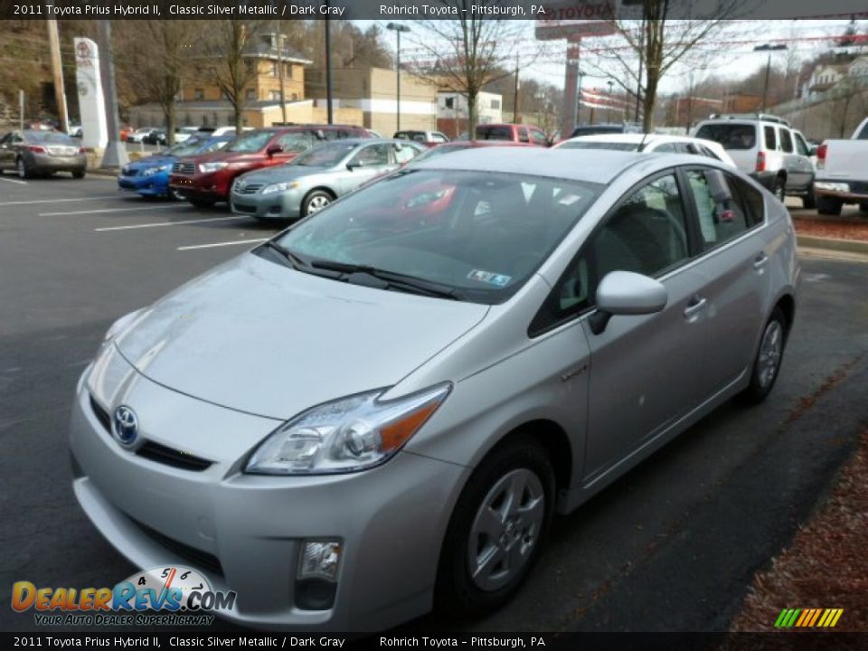 2011 Toyota Prius Hybrid II Classic Silver Metallic / Dark Gray Photo #3