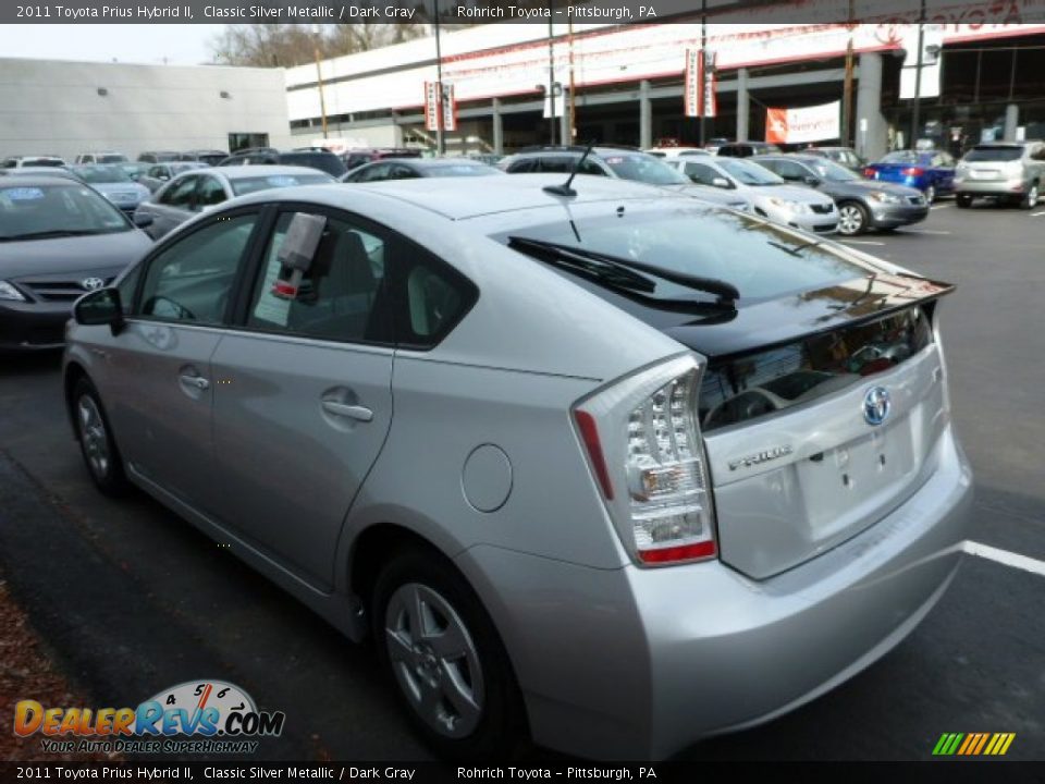 2011 Toyota Prius Hybrid II Classic Silver Metallic / Dark Gray Photo #12