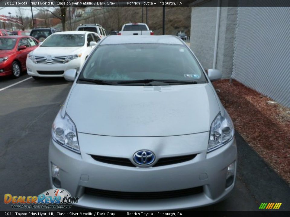 2011 Toyota Prius Hybrid II Classic Silver Metallic / Dark Gray Photo #13