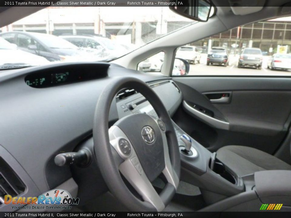 2011 Toyota Prius Hybrid II Classic Silver Metallic / Dark Gray Photo #16