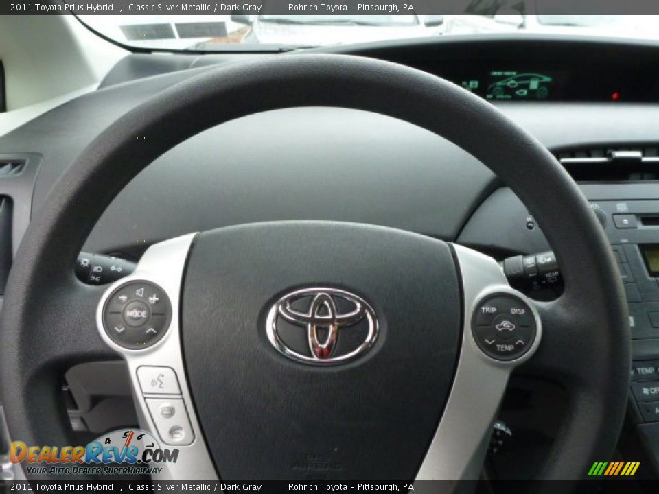 2011 Toyota Prius Hybrid II Classic Silver Metallic / Dark Gray Photo #18