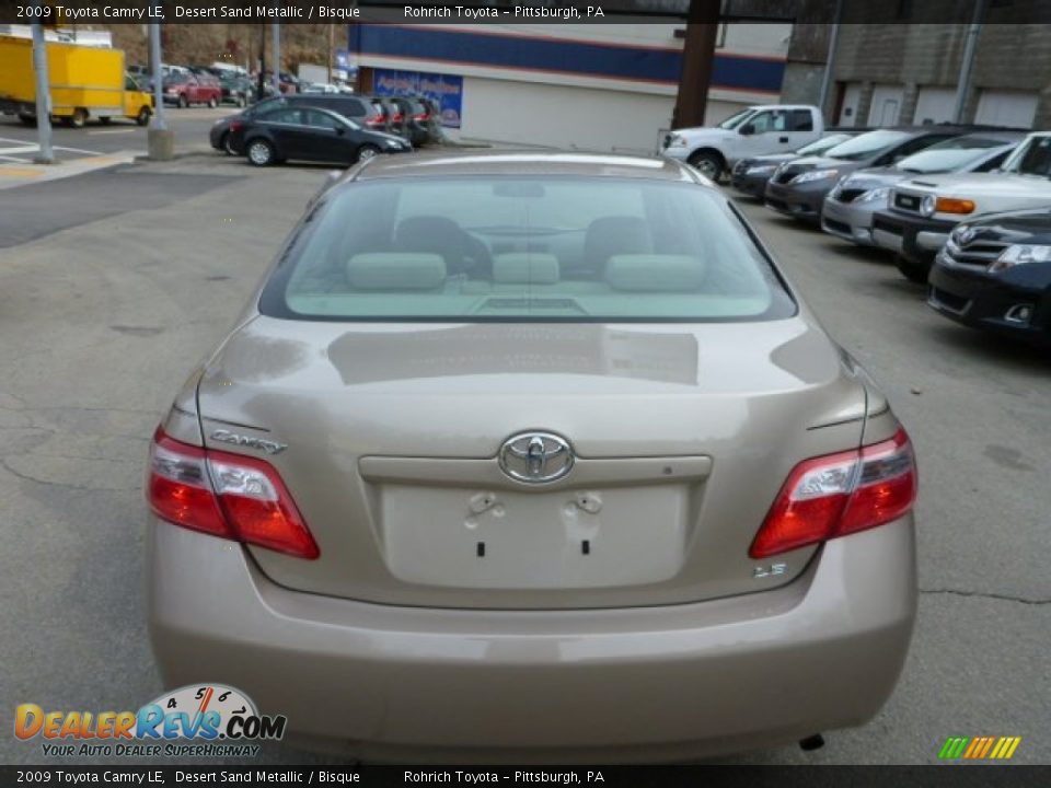 2009 Toyota Camry LE Desert Sand Metallic / Bisque Photo #12