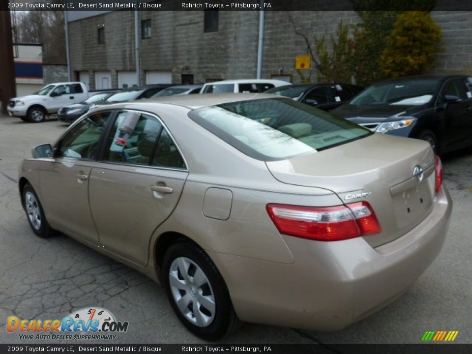 2009 Toyota Camry LE Desert Sand Metallic / Bisque Photo #13
