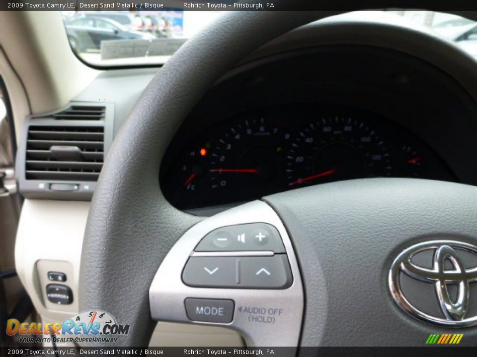 2009 Toyota Camry LE Desert Sand Metallic / Bisque Photo #18