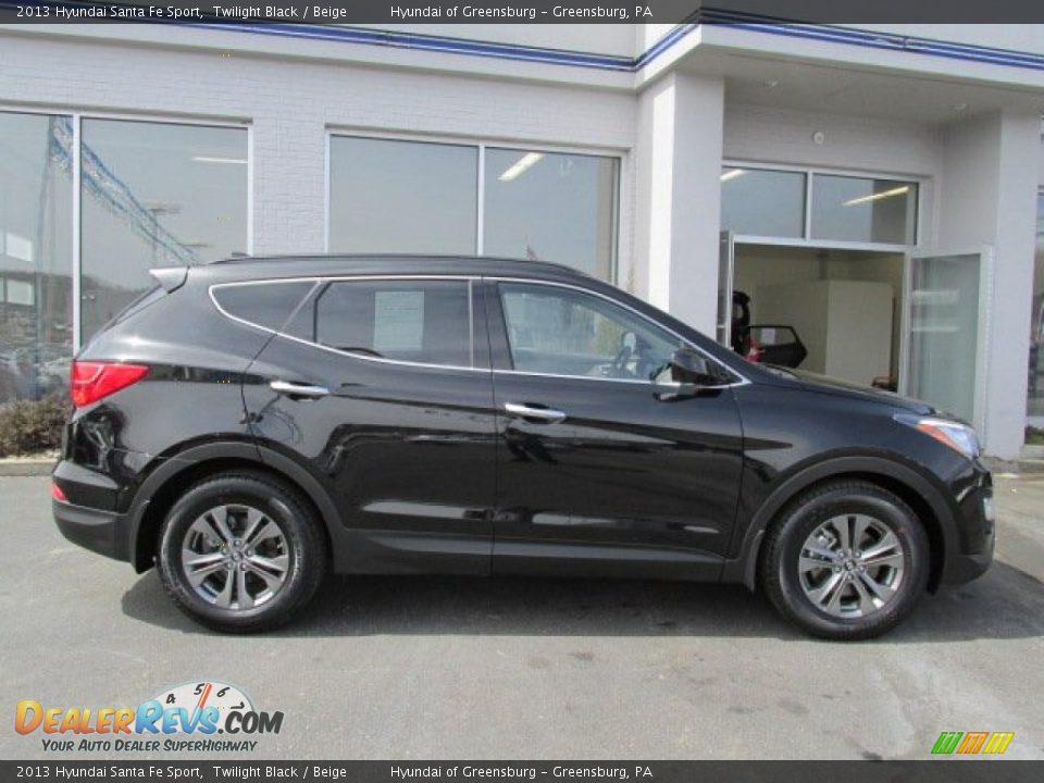 2013 Hyundai Santa Fe Sport Twilight Black / Beige Photo #2