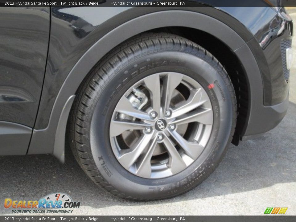 2013 Hyundai Santa Fe Sport Twilight Black / Beige Photo #3