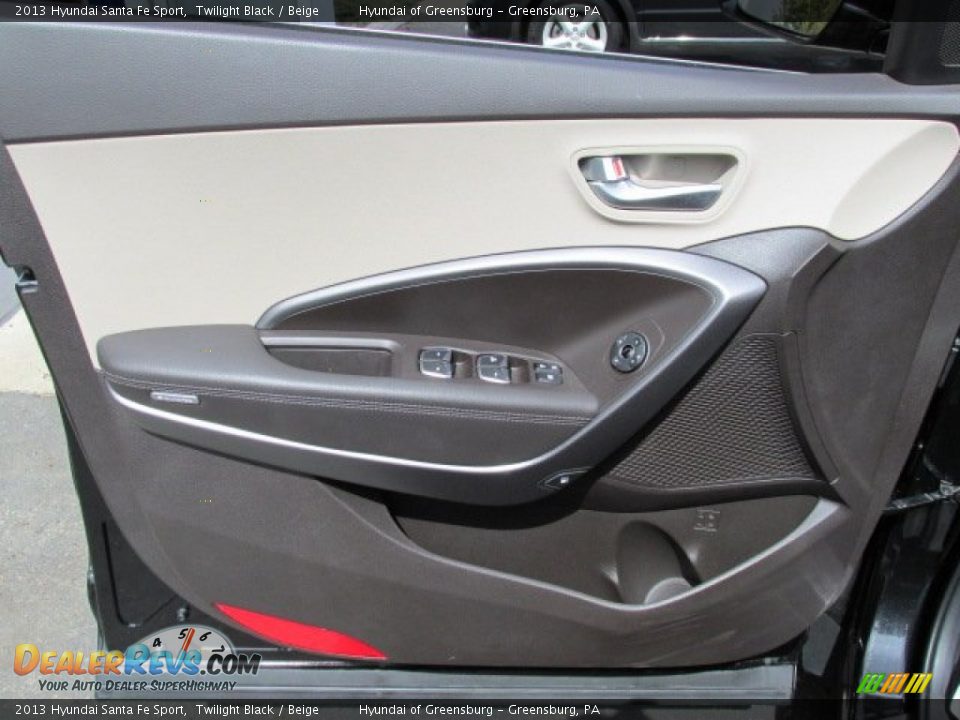 2013 Hyundai Santa Fe Sport Twilight Black / Beige Photo #12