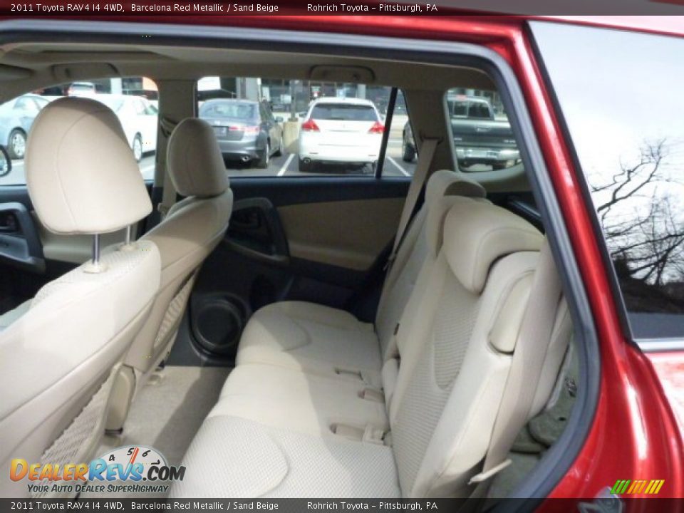 2011 Toyota RAV4 I4 4WD Barcelona Red Metallic / Sand Beige Photo #5