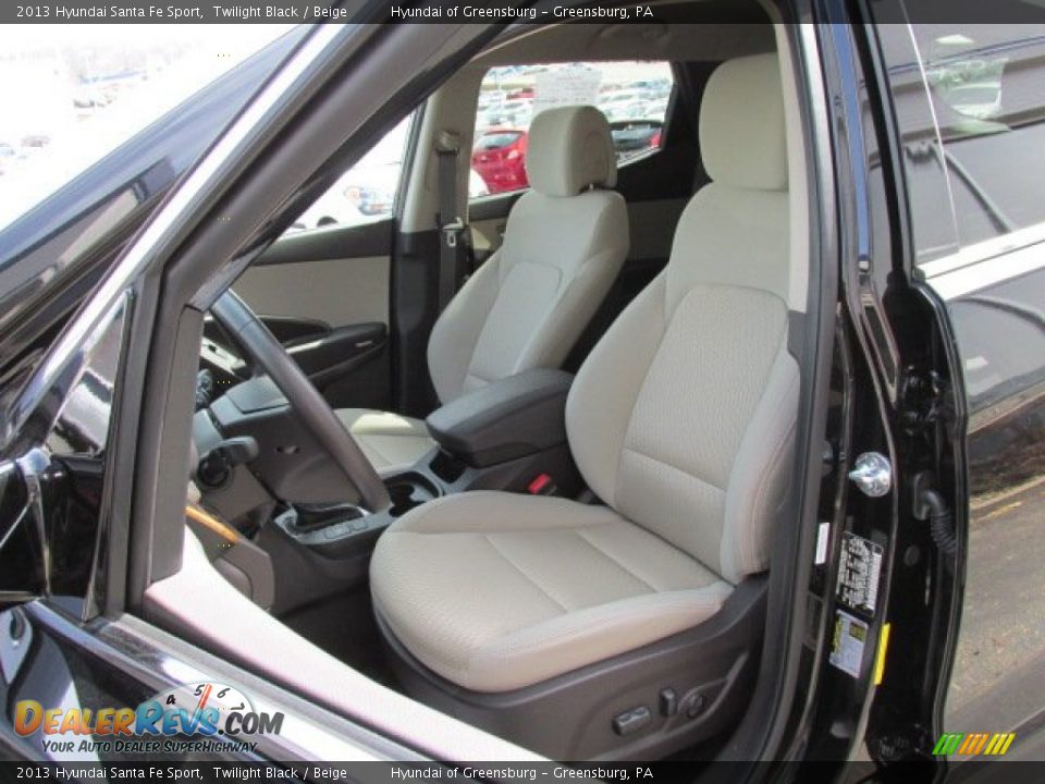 2013 Hyundai Santa Fe Sport Twilight Black / Beige Photo #13