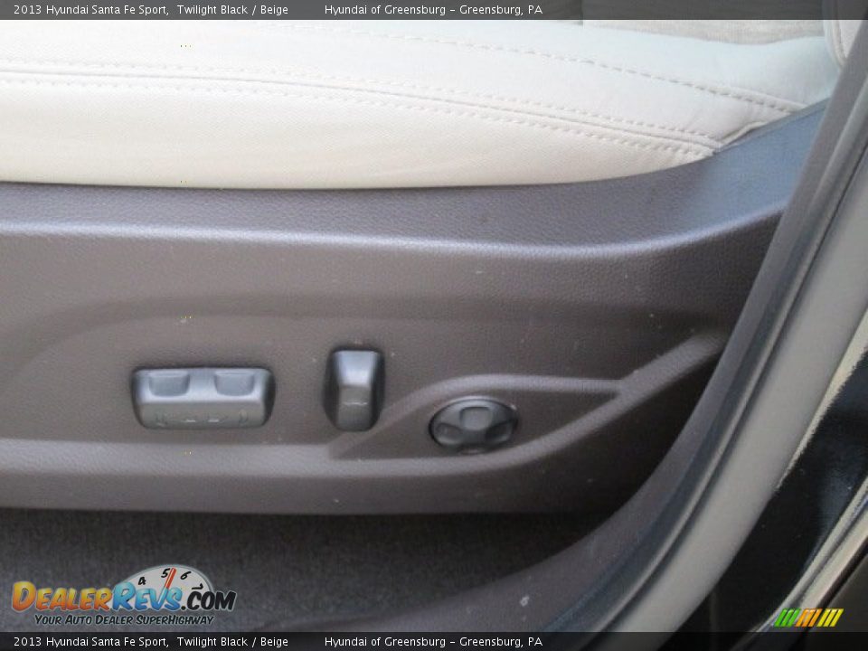 2013 Hyundai Santa Fe Sport Twilight Black / Beige Photo #14