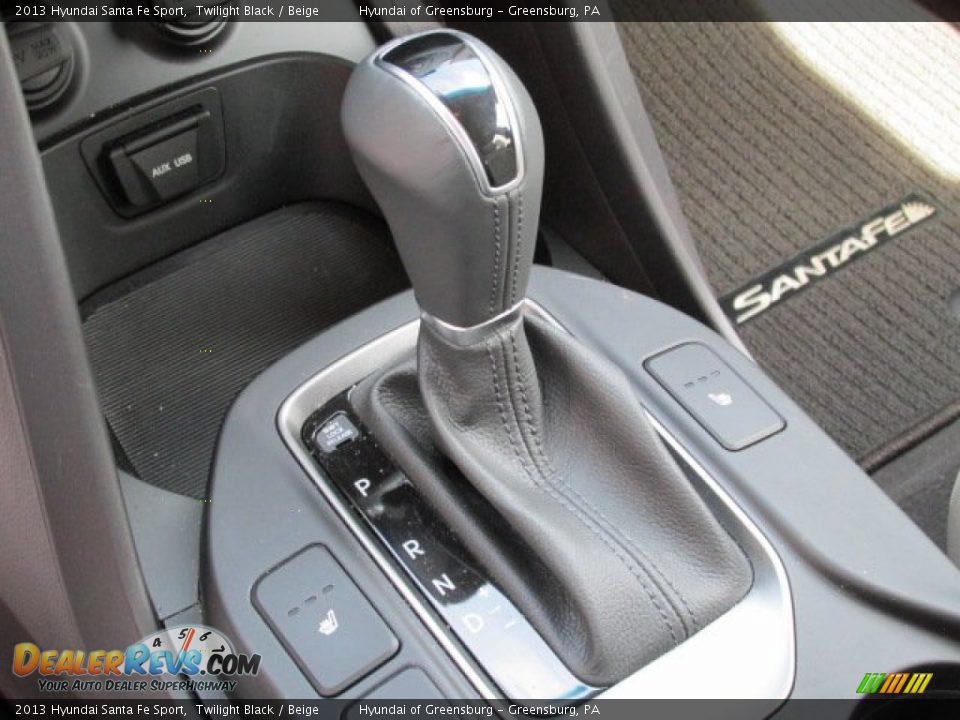 2013 Hyundai Santa Fe Sport Twilight Black / Beige Photo #15