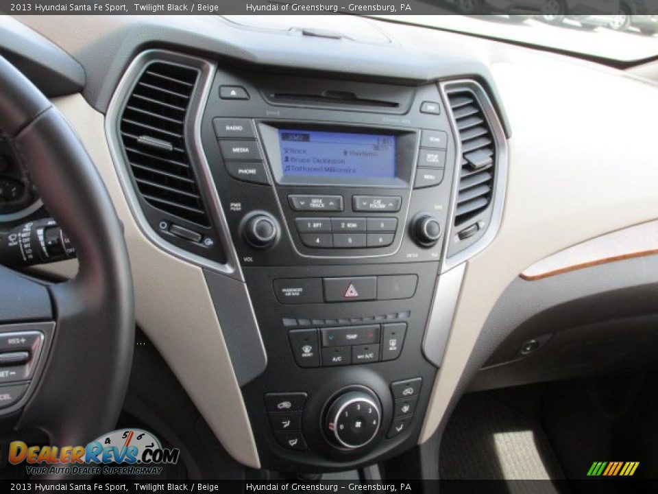 2013 Hyundai Santa Fe Sport Twilight Black / Beige Photo #16