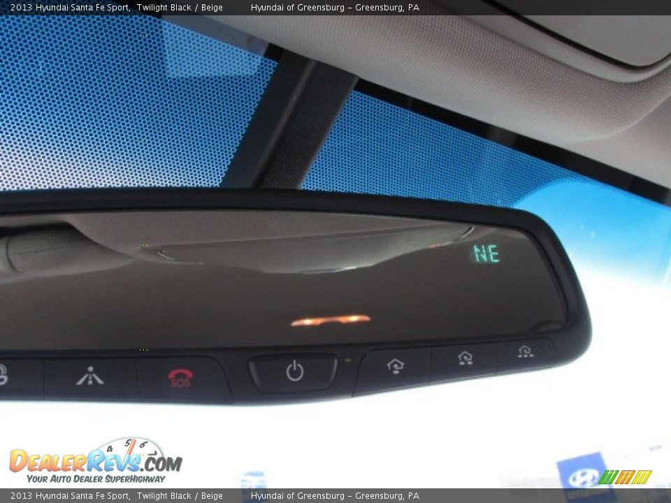 2013 Hyundai Santa Fe Sport Twilight Black / Beige Photo #18
