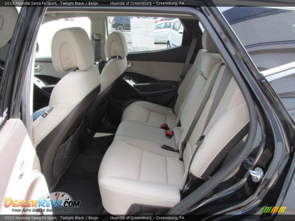 2013 Hyundai Santa Fe Sport Twilight Black / Beige Photo #20