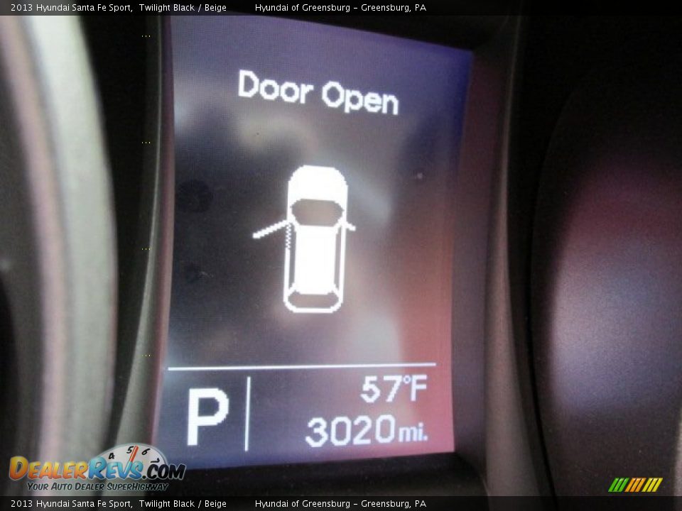 2013 Hyundai Santa Fe Sport Twilight Black / Beige Photo #25