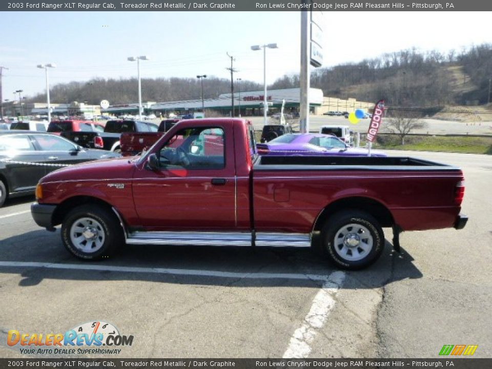 2003 Ford Ranger XLT Regular Cab Toreador Red Metallic / Dark Graphite Photo #2