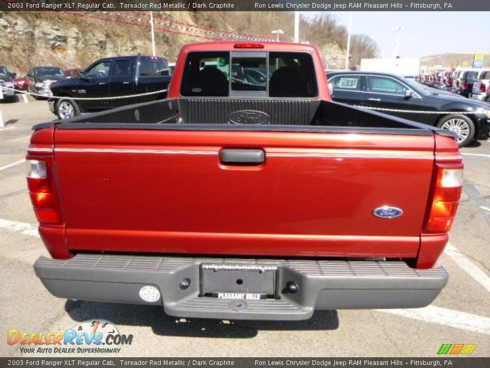 2003 Ford Ranger XLT Regular Cab Toreador Red Metallic / Dark Graphite Photo #4
