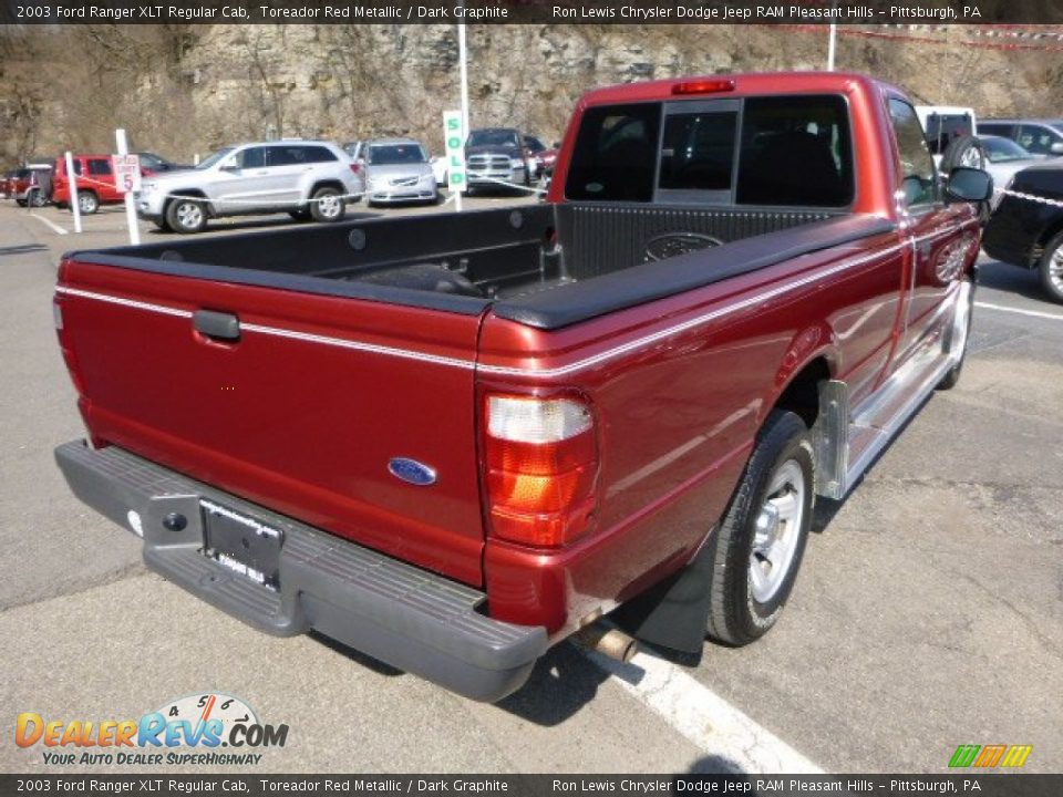2003 Ford Ranger XLT Regular Cab Toreador Red Metallic / Dark Graphite Photo #5