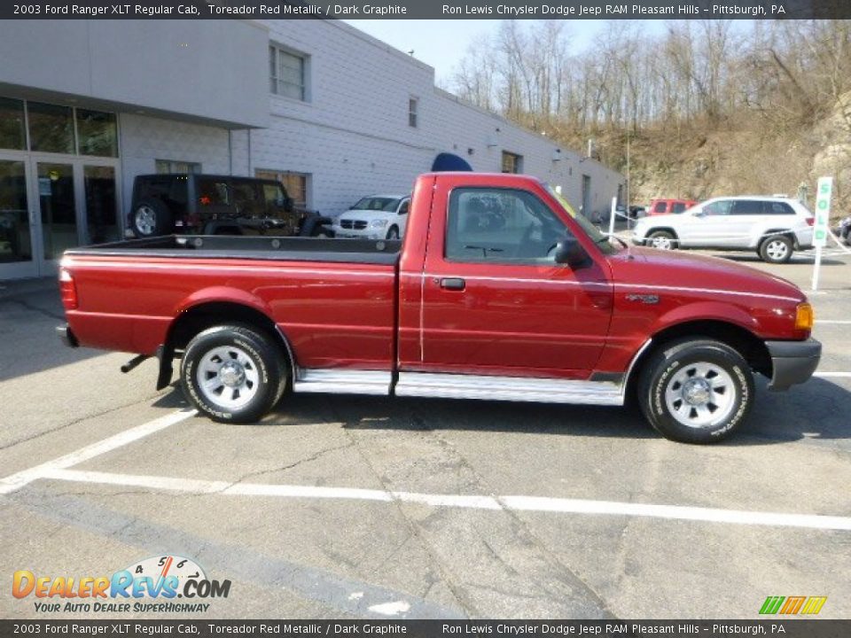 2003 Ford Ranger XLT Regular Cab Toreador Red Metallic / Dark Graphite Photo #6