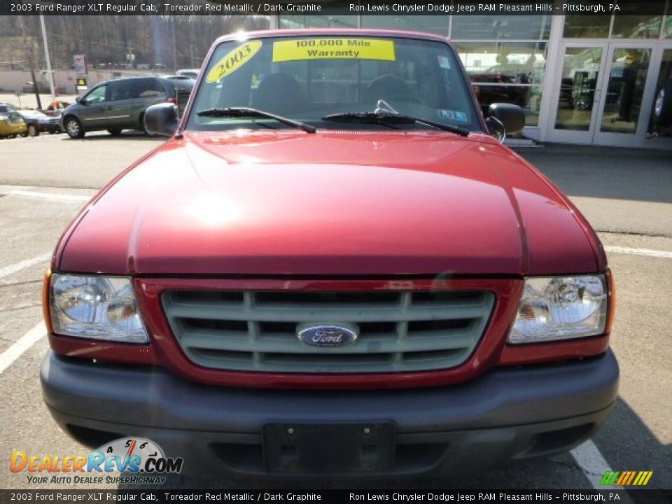 2003 Ford Ranger XLT Regular Cab Toreador Red Metallic / Dark Graphite Photo #8