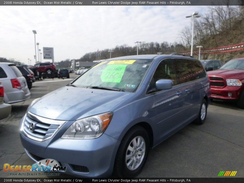 2008 Honda Odyssey EX Ocean Mist Metallic / Gray Photo #1