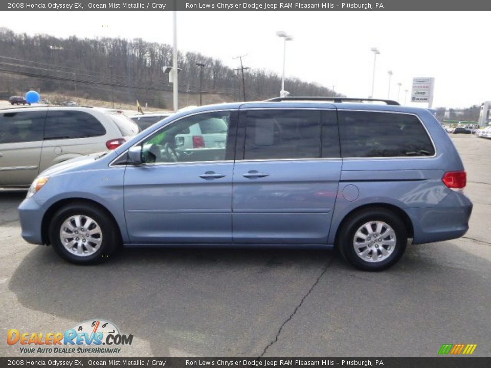 2008 Honda Odyssey EX Ocean Mist Metallic / Gray Photo #2
