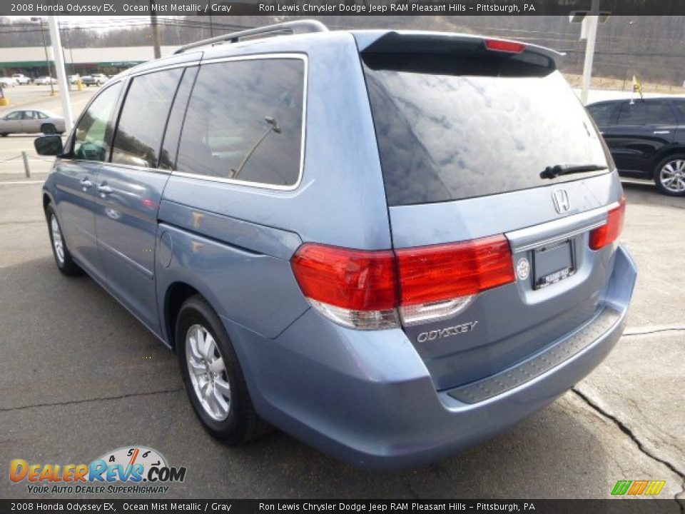 2008 Honda Odyssey EX Ocean Mist Metallic / Gray Photo #3