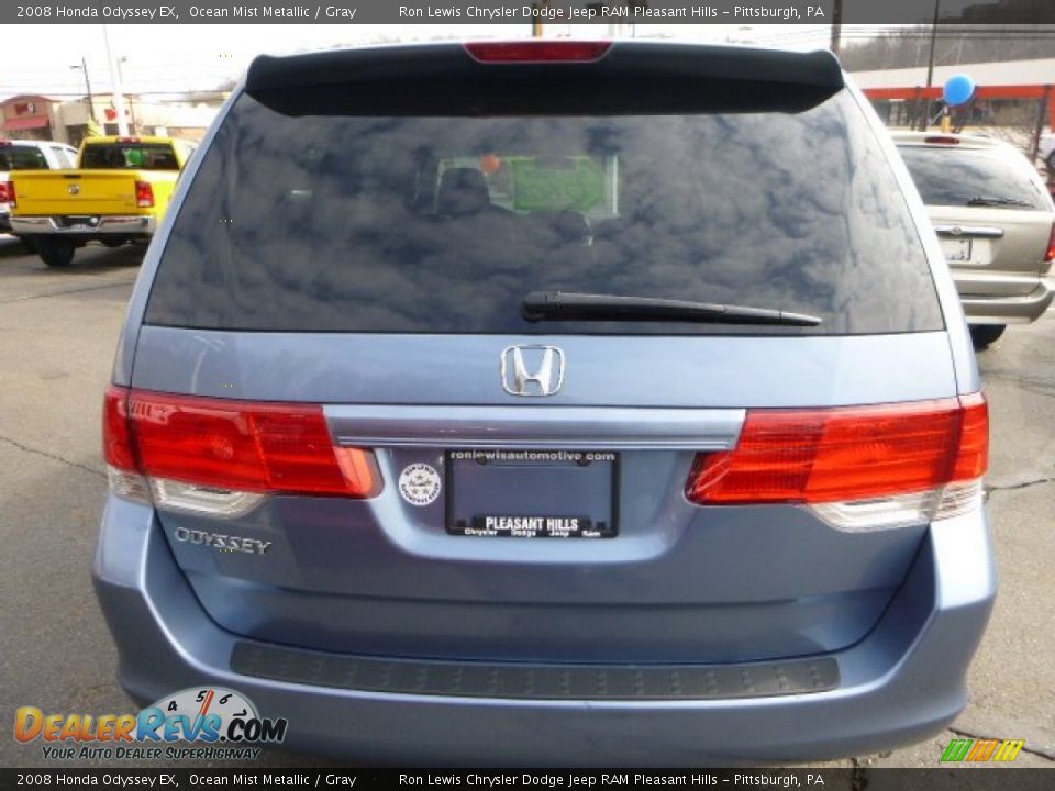 2008 Honda Odyssey EX Ocean Mist Metallic / Gray Photo #4