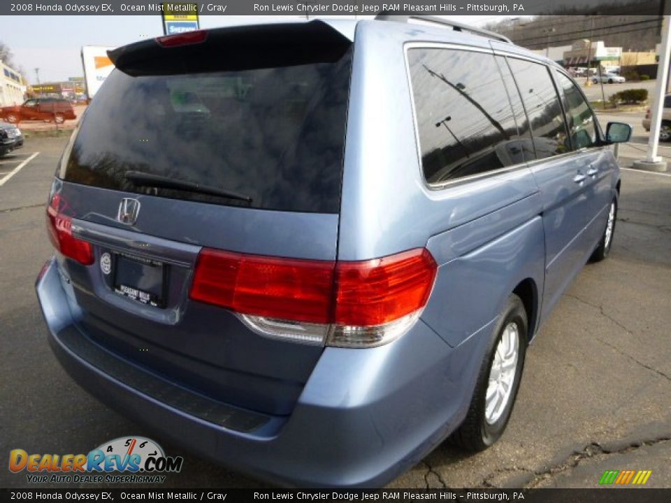 2008 Honda Odyssey EX Ocean Mist Metallic / Gray Photo #5