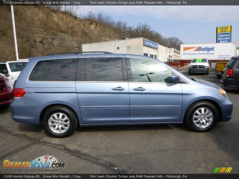 2008 Honda Odyssey EX Ocean Mist Metallic / Gray Photo #6