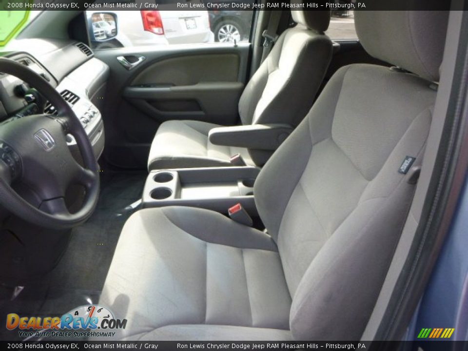2008 Honda Odyssey EX Ocean Mist Metallic / Gray Photo #10
