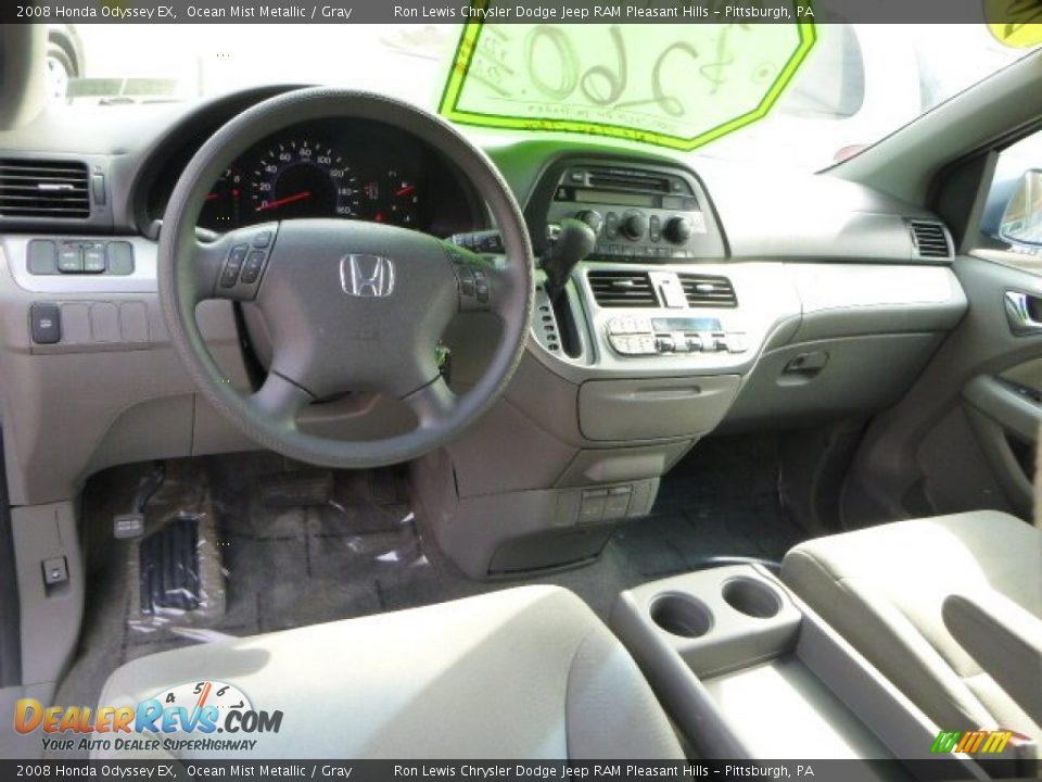 2008 Honda Odyssey EX Ocean Mist Metallic / Gray Photo #13