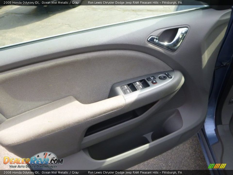 2008 Honda Odyssey EX Ocean Mist Metallic / Gray Photo #14