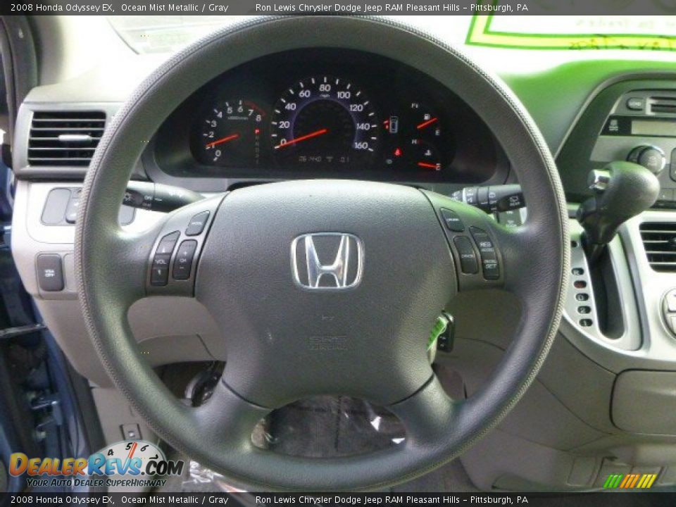 2008 Honda Odyssey EX Ocean Mist Metallic / Gray Photo #16