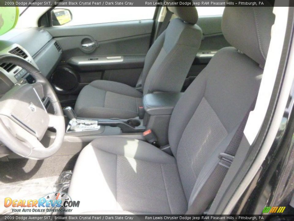 2009 Dodge Avenger SXT Brilliant Black Crystal Pearl / Dark Slate Gray Photo #10