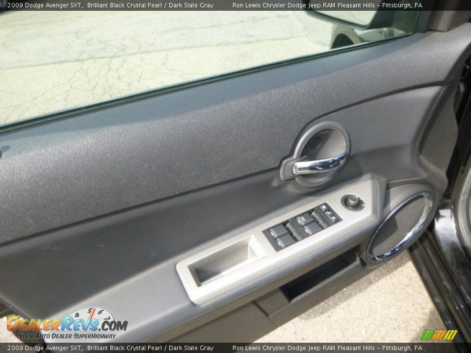 2009 Dodge Avenger SXT Brilliant Black Crystal Pearl / Dark Slate Gray Photo #14