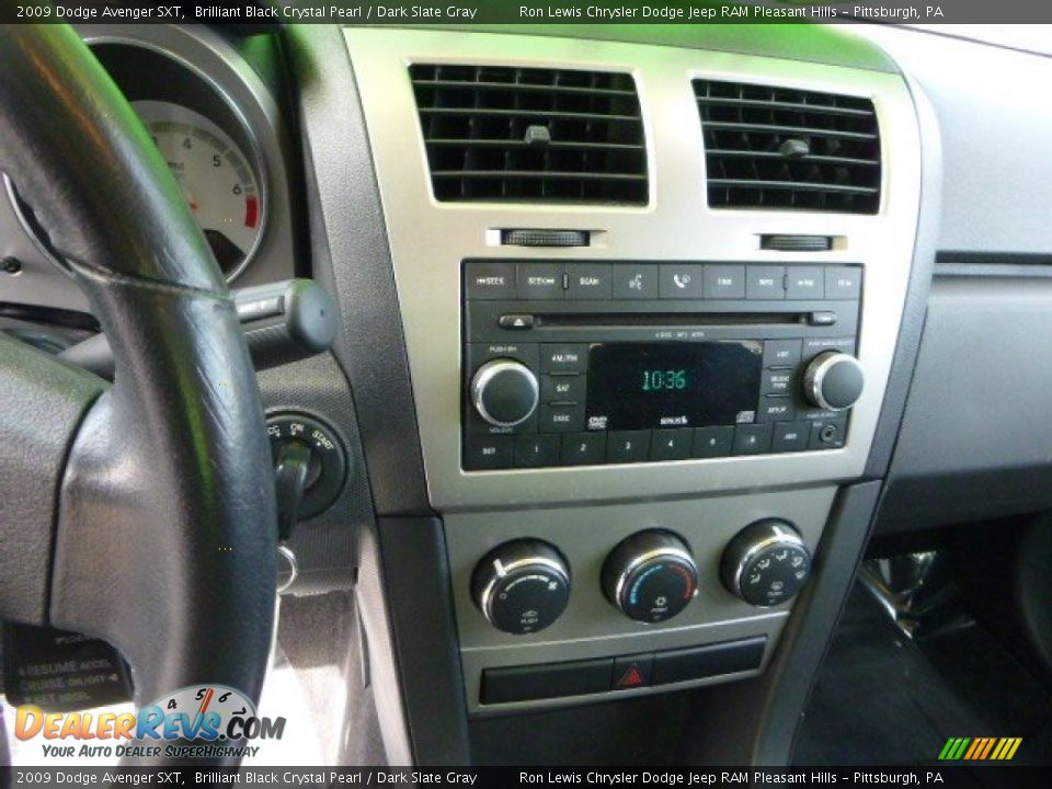 2009 Dodge Avenger SXT Brilliant Black Crystal Pearl / Dark Slate Gray Photo #18