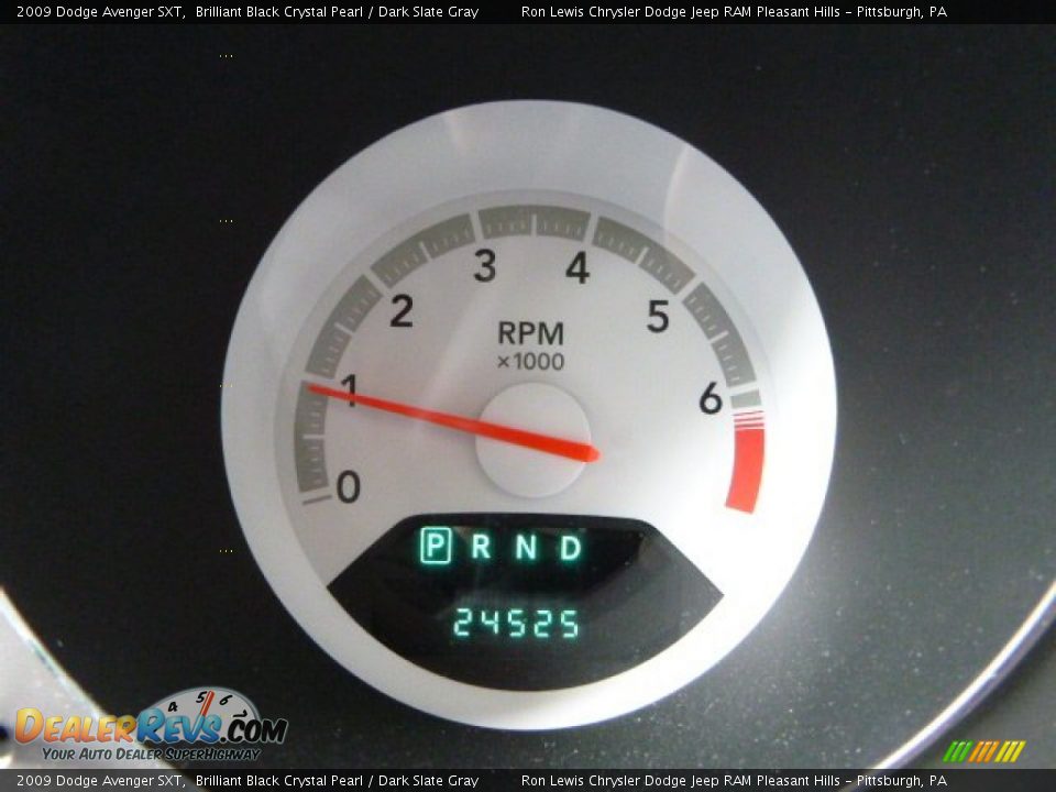2009 Dodge Avenger SXT Brilliant Black Crystal Pearl / Dark Slate Gray Photo #20