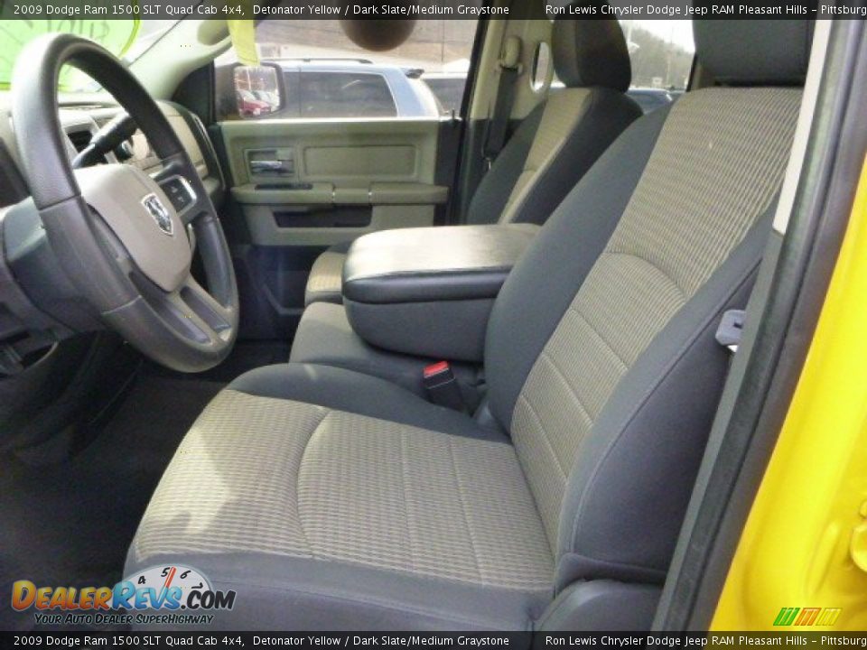 Front Seat of 2009 Dodge Ram 1500 SLT Quad Cab 4x4 Photo #10