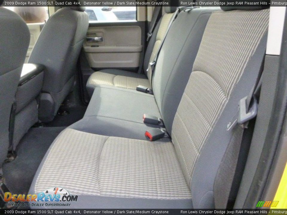 Rear Seat of 2009 Dodge Ram 1500 SLT Quad Cab 4x4 Photo #11