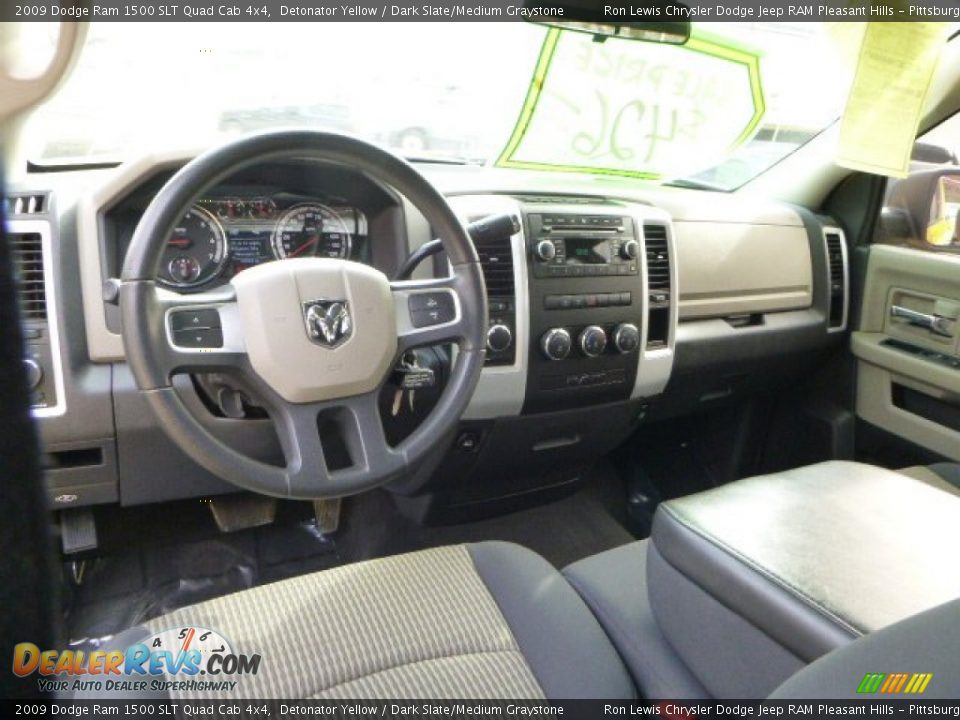 Dark Slate/Medium Graystone Interior - 2009 Dodge Ram 1500 SLT Quad Cab 4x4 Photo #12