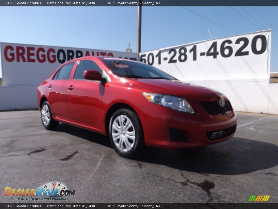 2010 Toyota Corolla LE Barcelona Red Metallic / Ash Photo #1