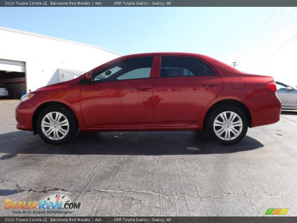 2010 Toyota Corolla LE Barcelona Red Metallic / Ash Photo #4
