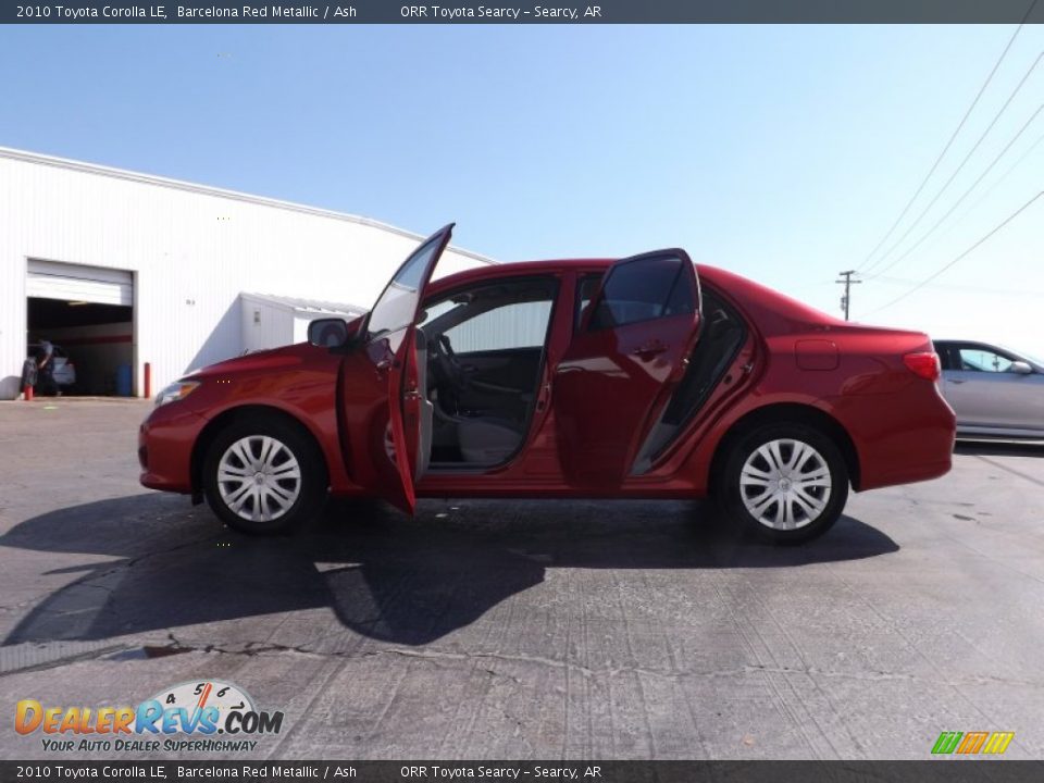 2010 Toyota Corolla LE Barcelona Red Metallic / Ash Photo #5