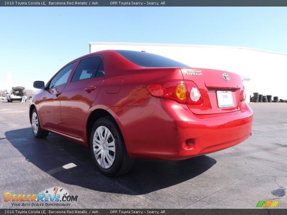 2010 Toyota Corolla LE Barcelona Red Metallic / Ash Photo #6