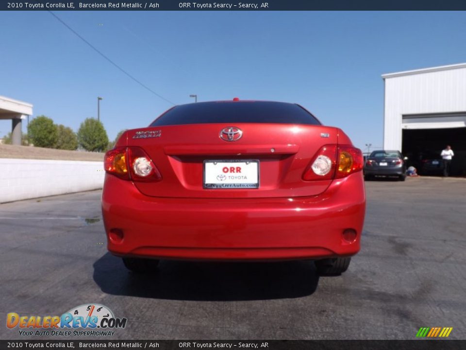 2010 Toyota Corolla LE Barcelona Red Metallic / Ash Photo #7