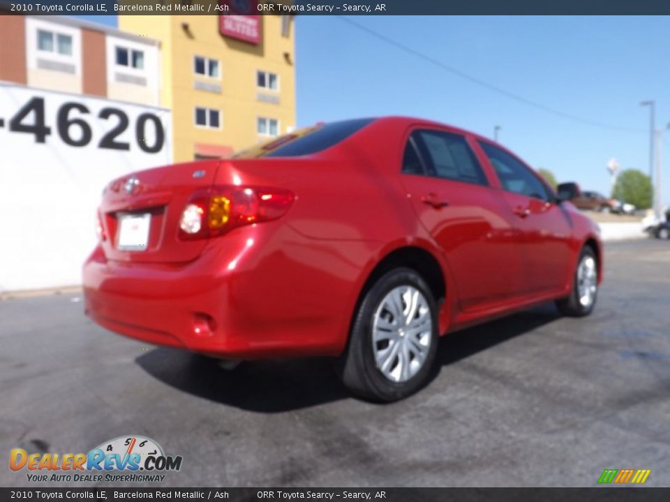 2010 Toyota Corolla LE Barcelona Red Metallic / Ash Photo #8