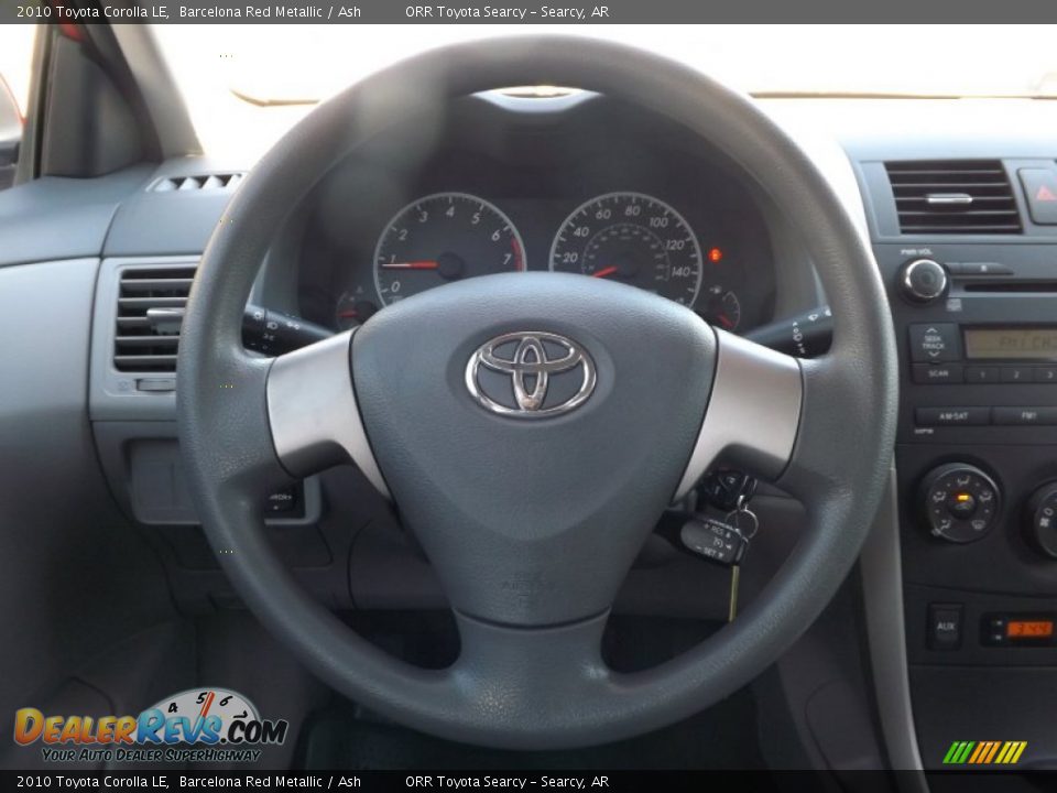 2010 Toyota Corolla LE Barcelona Red Metallic / Ash Photo #11
