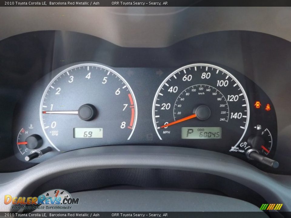 2010 Toyota Corolla LE Barcelona Red Metallic / Ash Photo #13